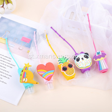 Bana ba Batlehang ba Cartoon Hand Sanitize Travel Keyring Holders